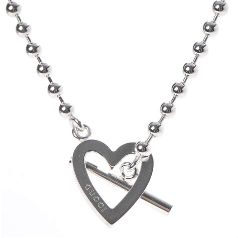 gucci ace heart|gucci toggle heart necklace.